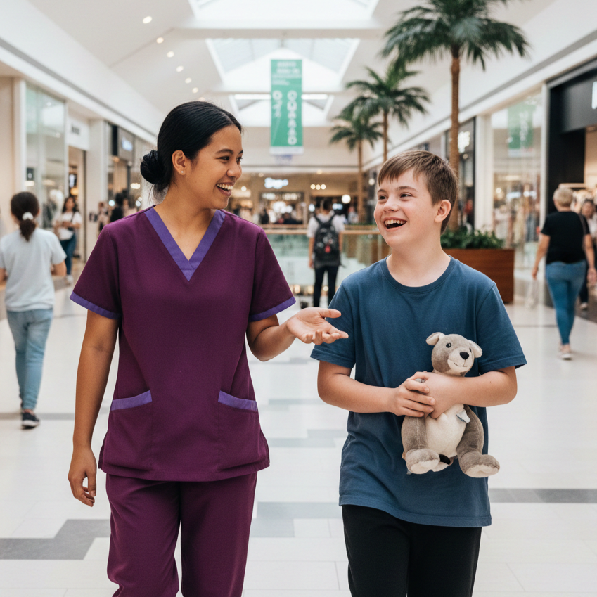 NDIS participant in the community